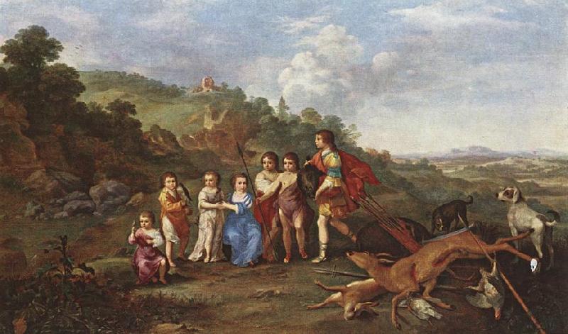 POELENBURGH, Cornelis van Children of Frederick V Prince Elector of Pfalz and King of Bohemia s oil painting picture